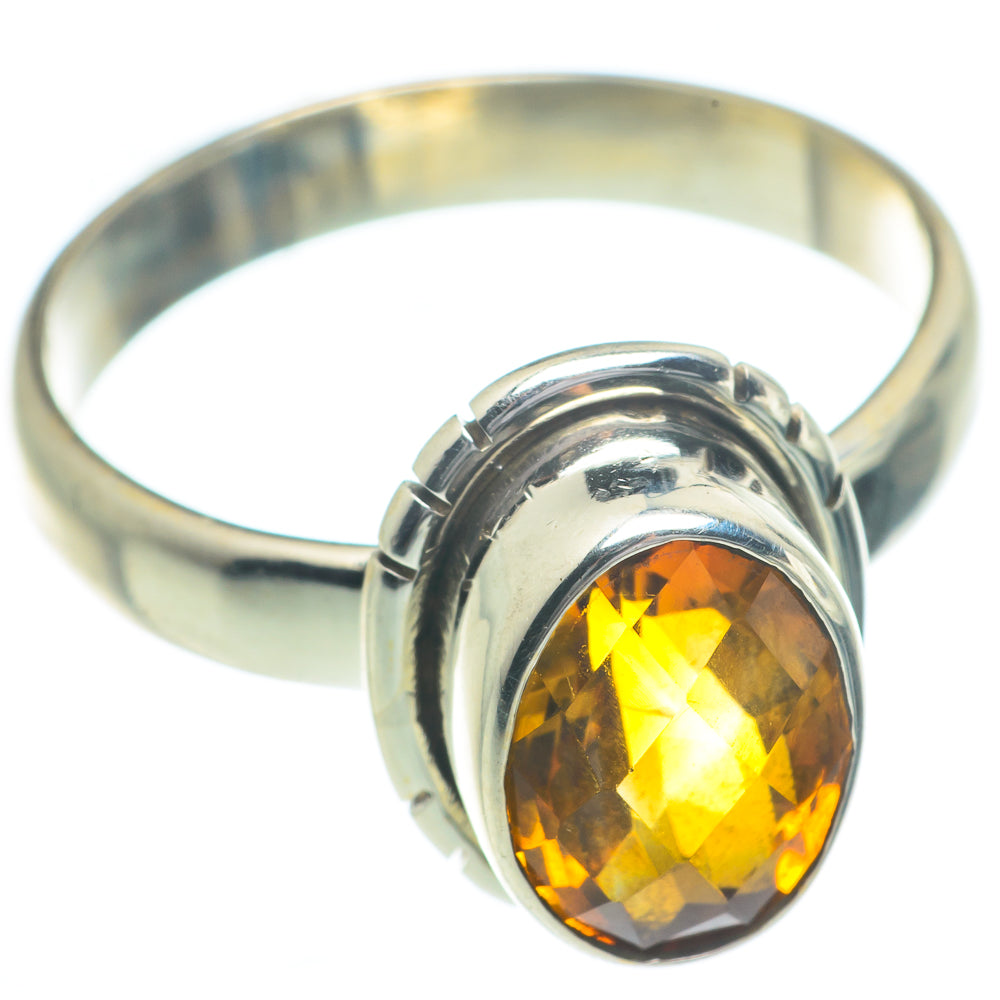 Mandarin Citrine Rings handcrafted by Ana Silver Co - RING62918