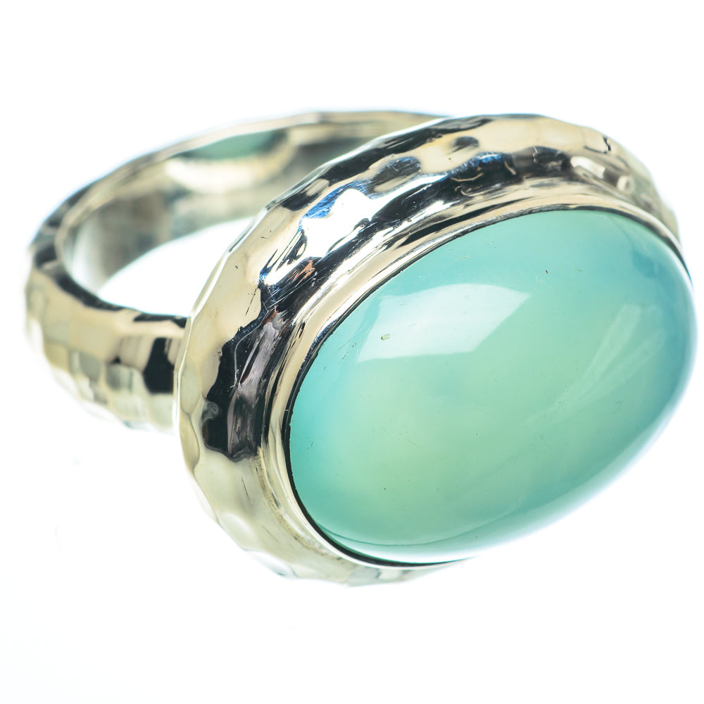 Aqua Chalcedony Rings handcrafted by Ana Silver Co - RING62928