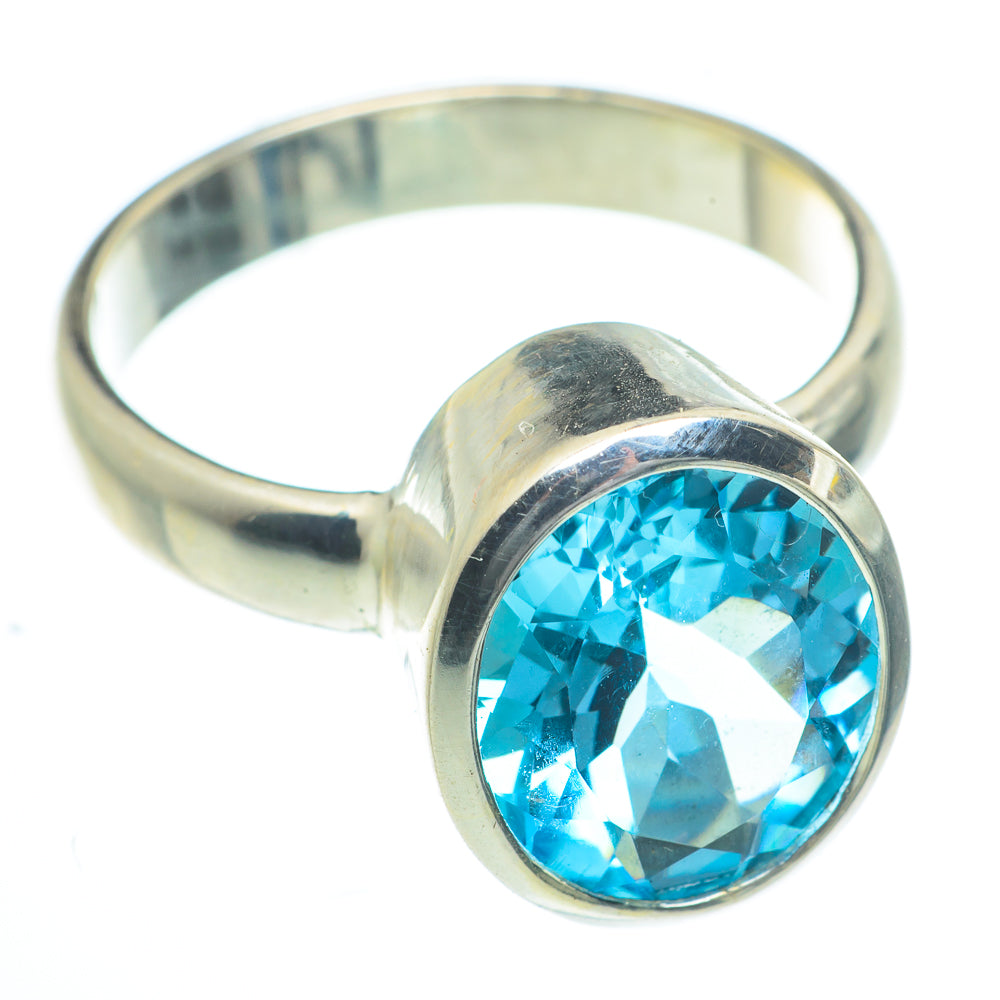 Blue Topaz Rings handcrafted by Ana Silver Co - RING62976