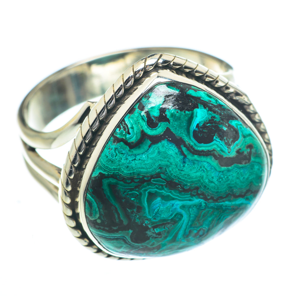 Malachite In Chrysocolla Rings handcrafted by Ana Silver Co - RING62980