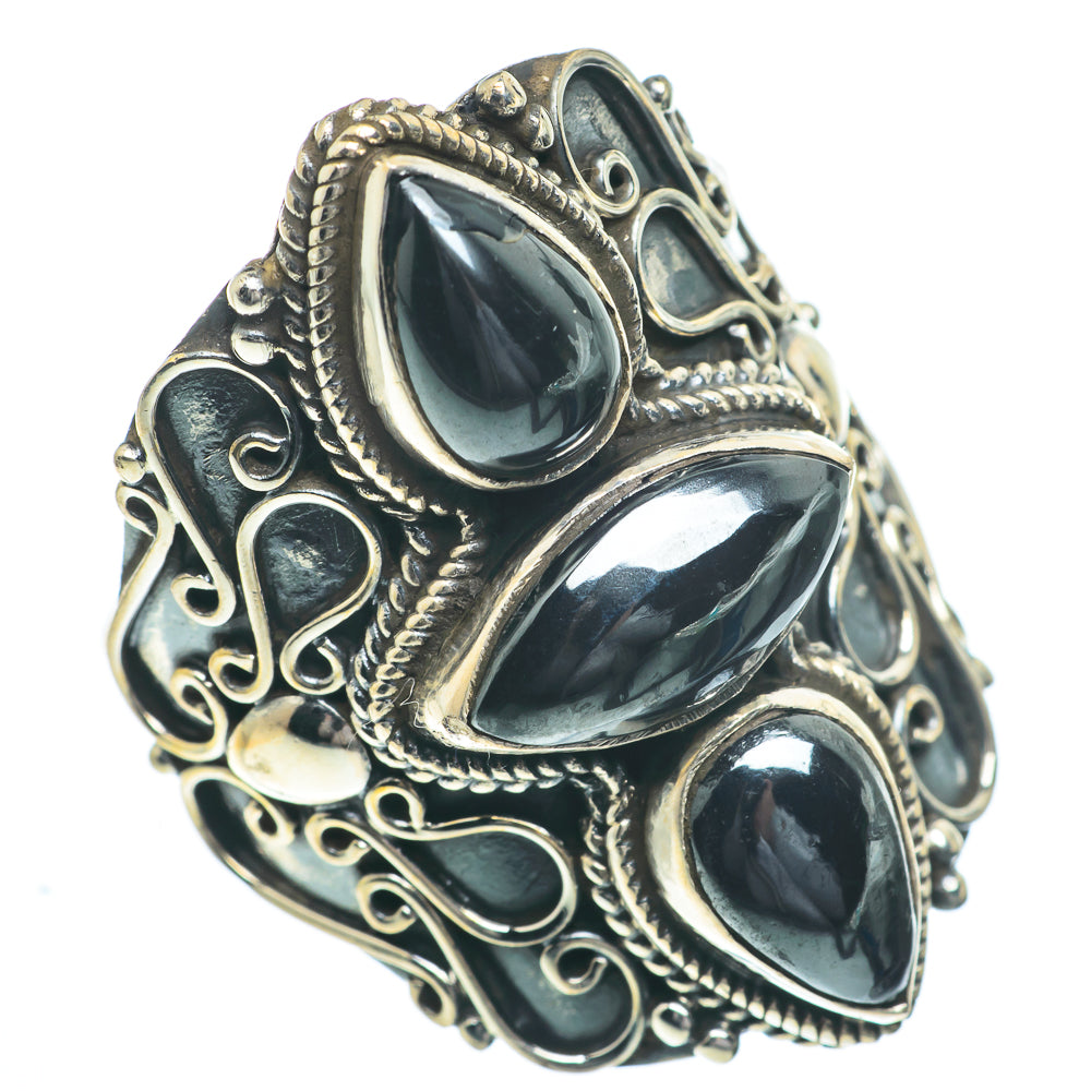 Hematite Rings handcrafted by Ana Silver Co - RING63036