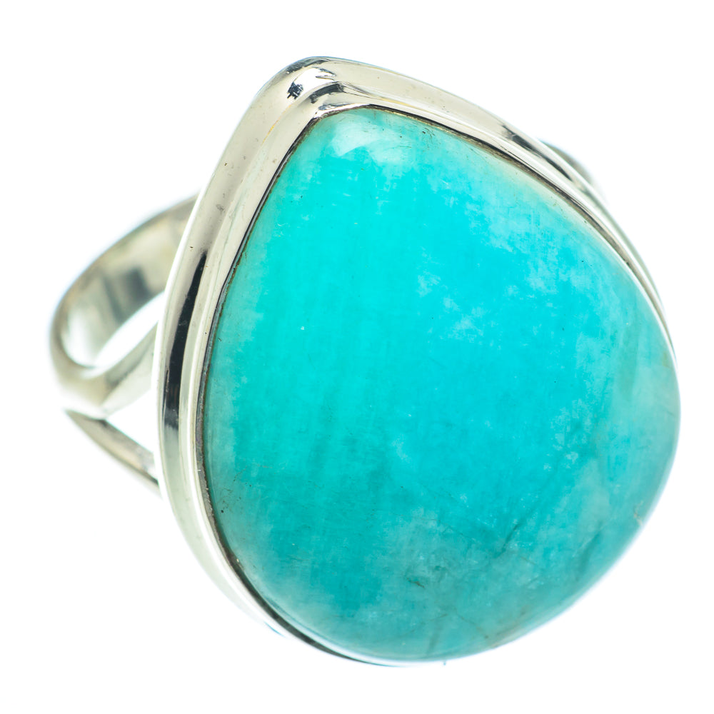 Peruvian Amazonite Rings handcrafted by Ana Silver Co - RING63069