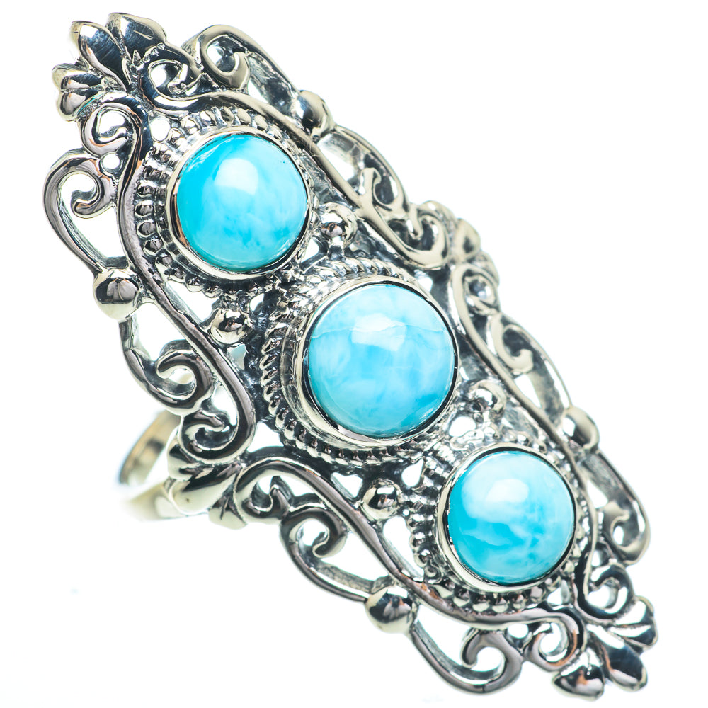 Larimar Rings handcrafted by Ana Silver Co - RING63091