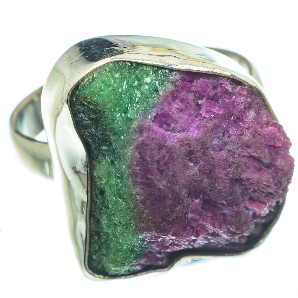 Ruby Zoisite Rings handcrafted by Ana Silver Co - RING63136