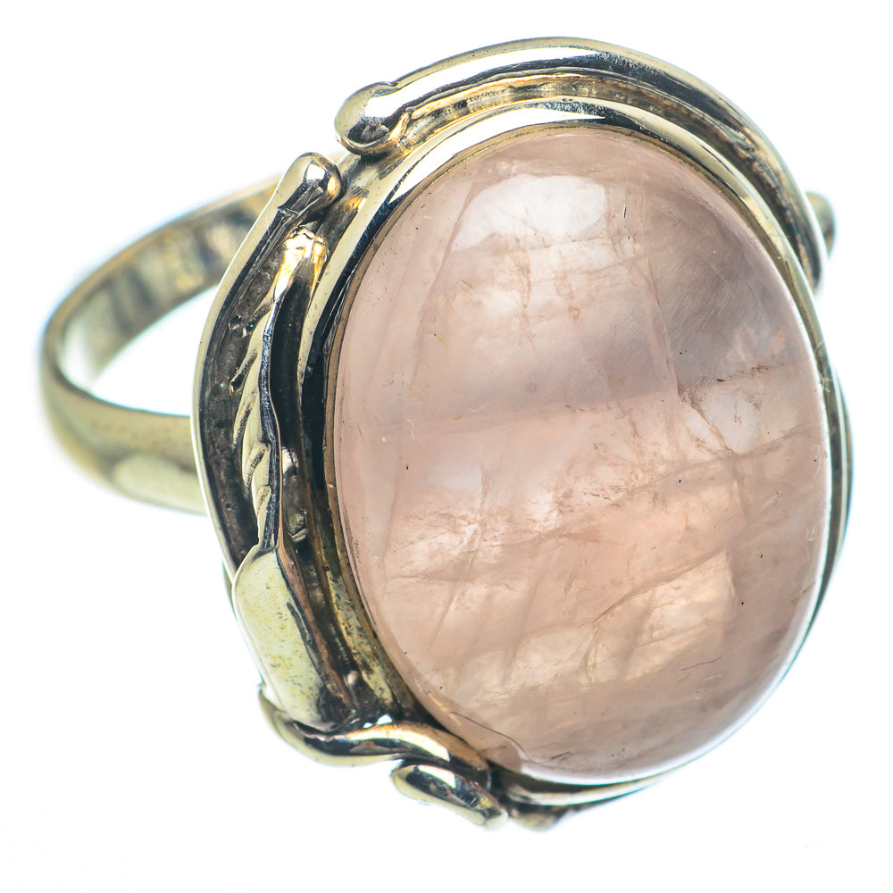 Rose Quartz Rings handcrafted by Ana Silver Co - RING63153