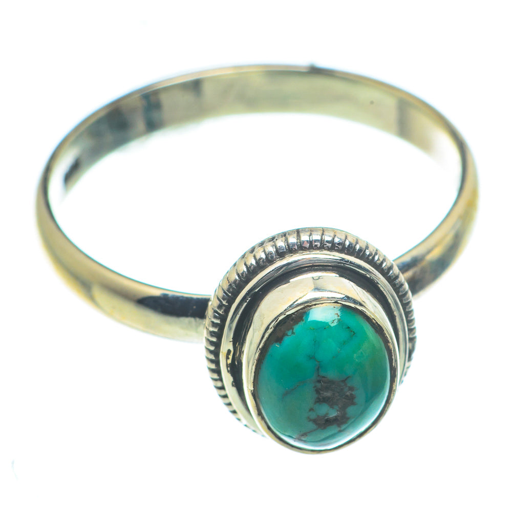 Tibetan Turquoise Rings handcrafted by Ana Silver Co - RING63265