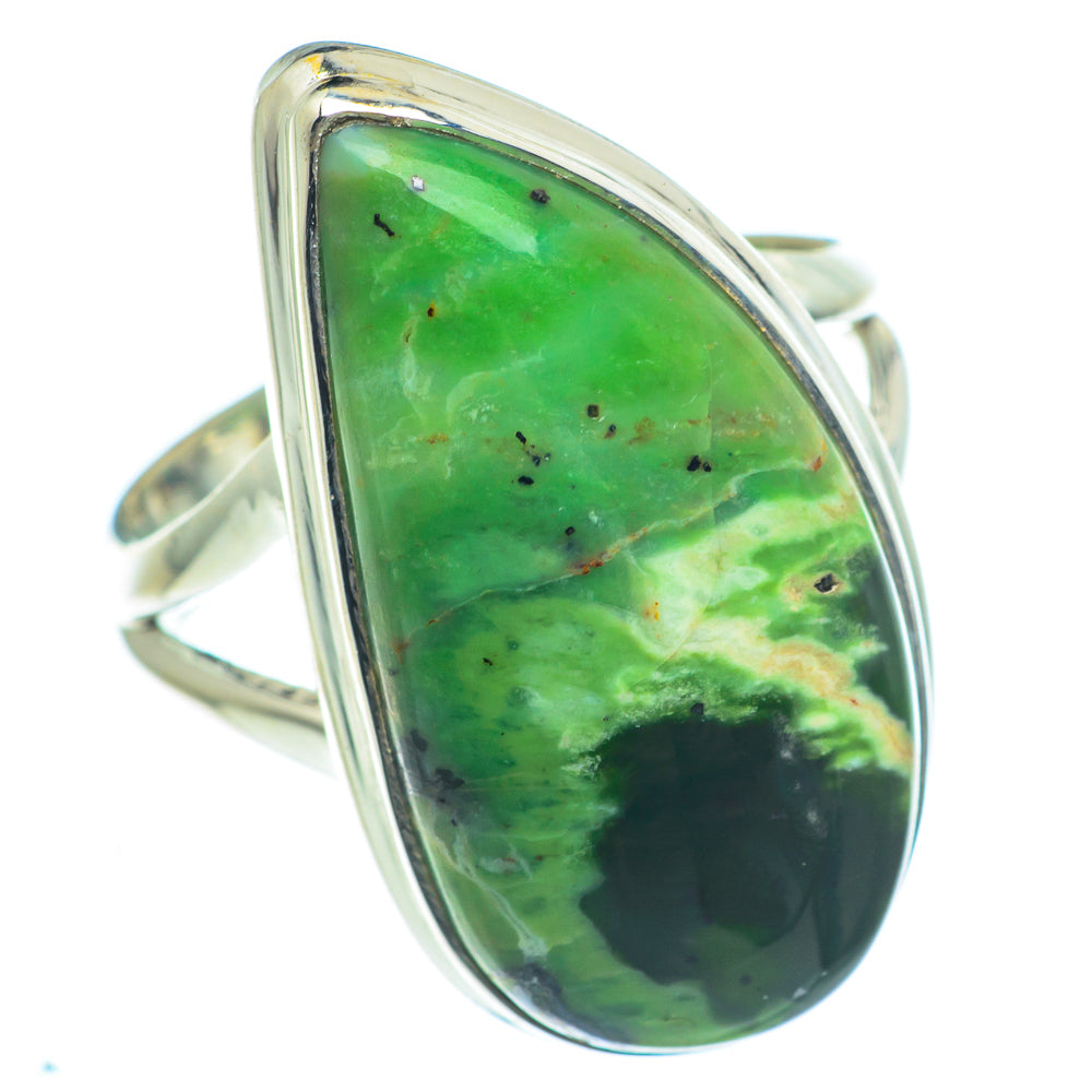 Australian Green Opal Rings handcrafted by Ana Silver Co - RING63266