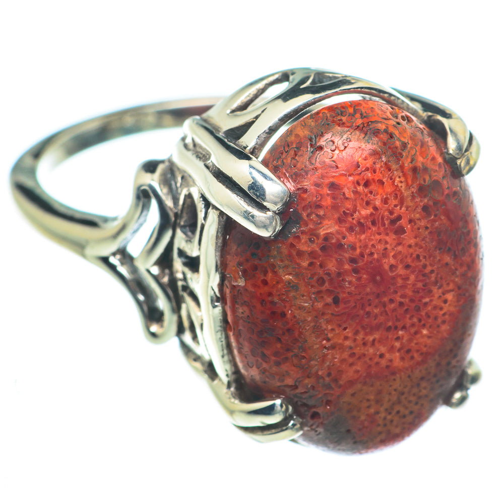 Sponge Coral Rings handcrafted by Ana Silver Co - RING63271