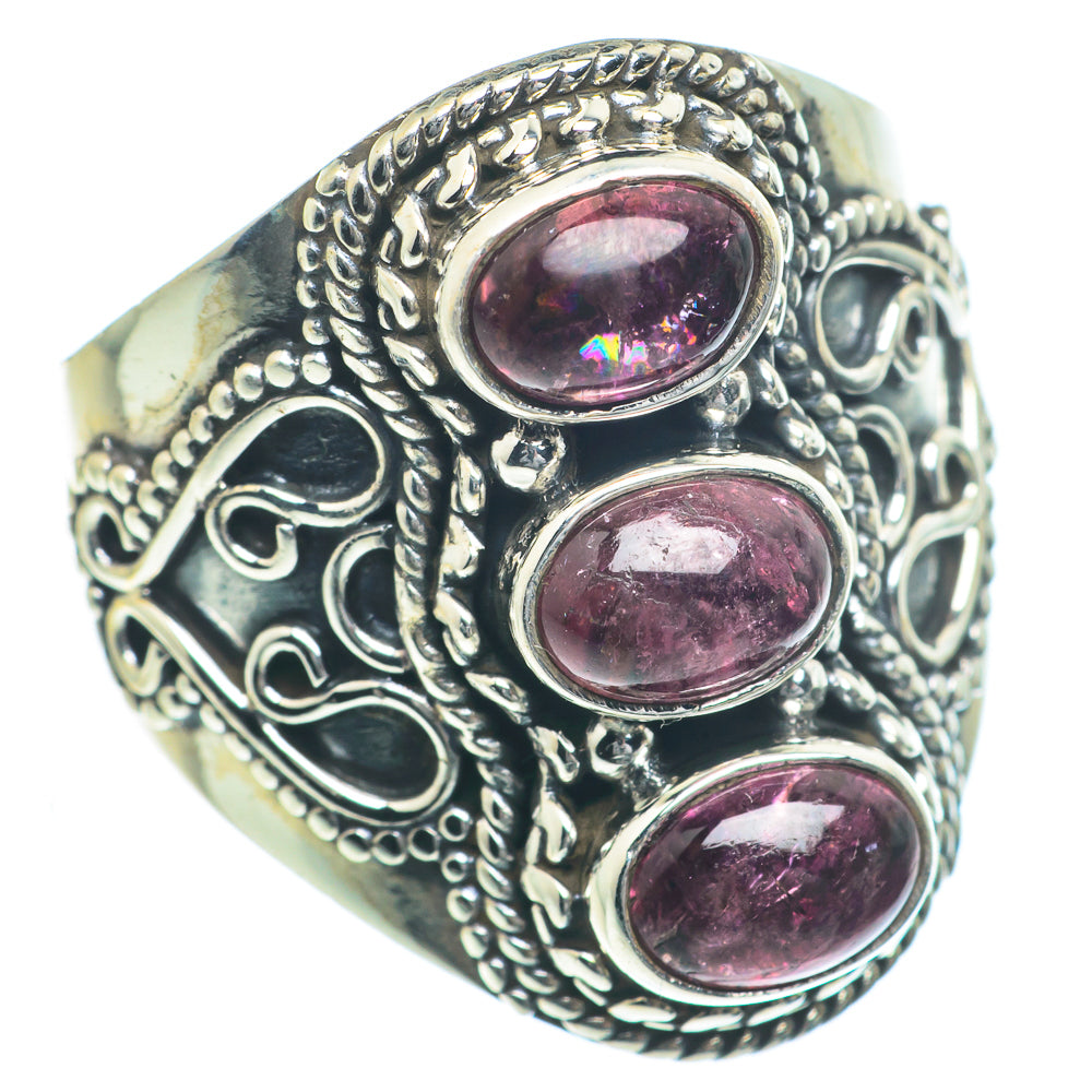 Pink Tourmaline Rings handcrafted by Ana Silver Co - RING63326