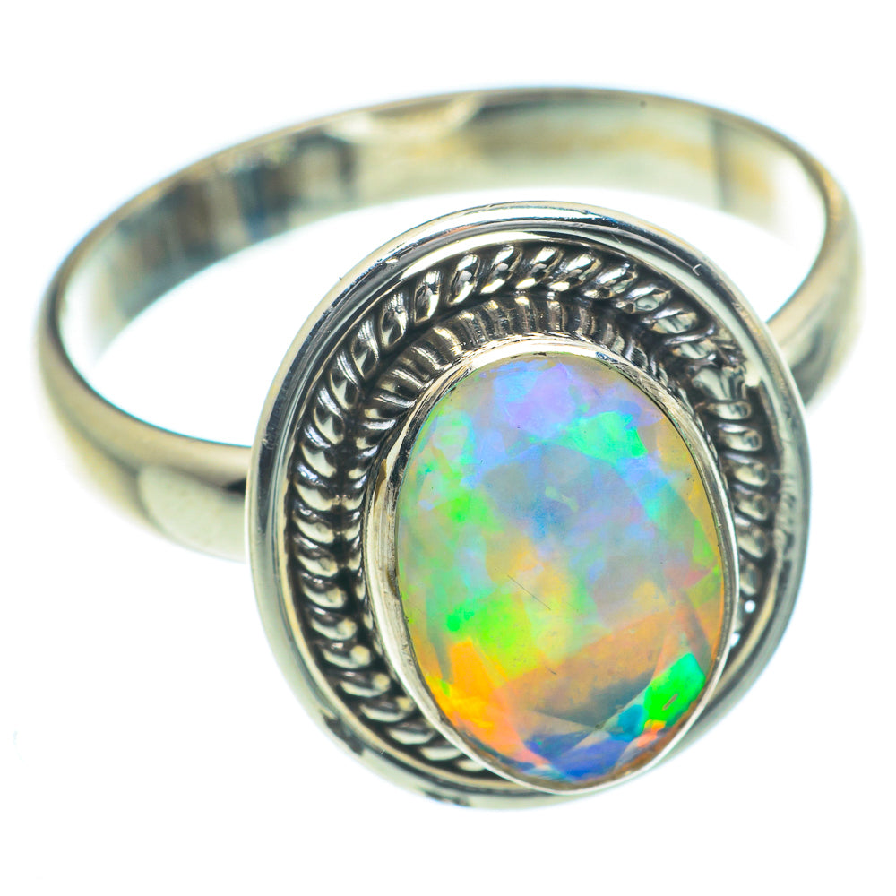 Ethiopian Opal Rings handcrafted by Ana Silver Co - RING63340