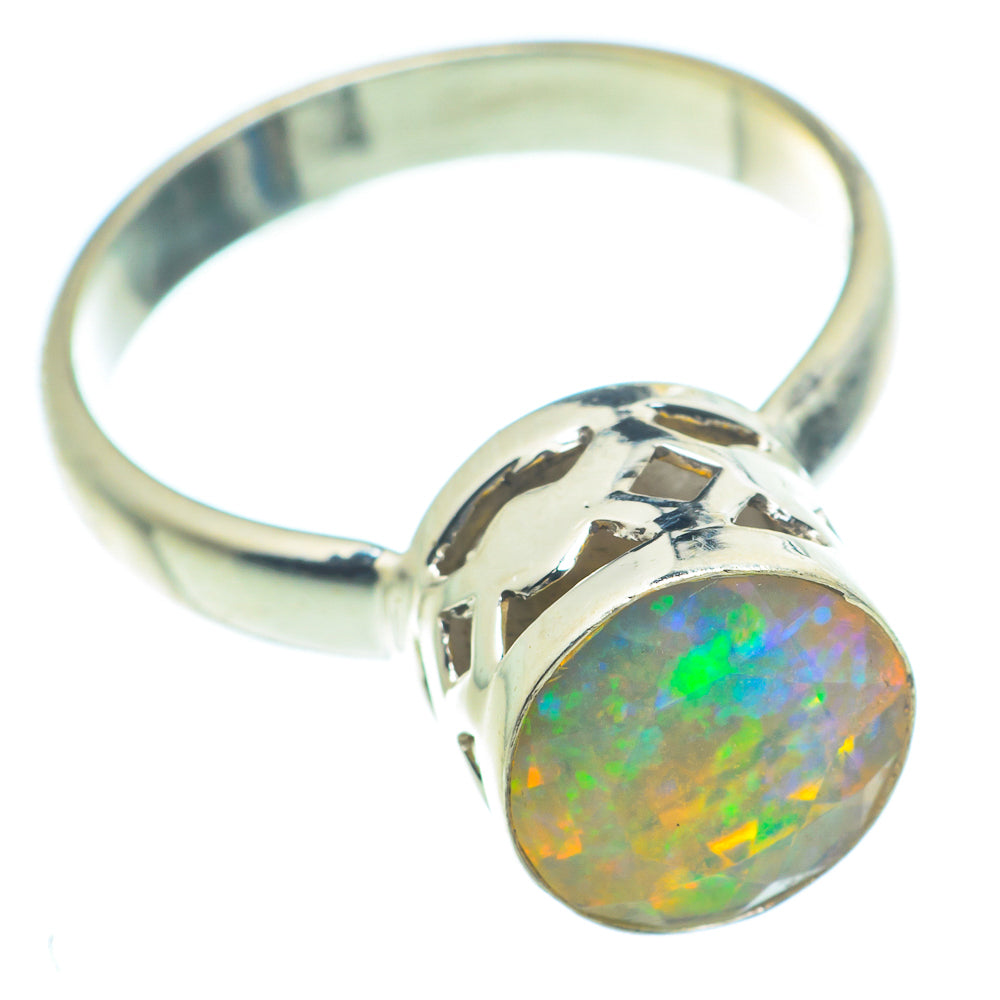Ethiopian Opal Rings handcrafted by Ana Silver Co - RING63341