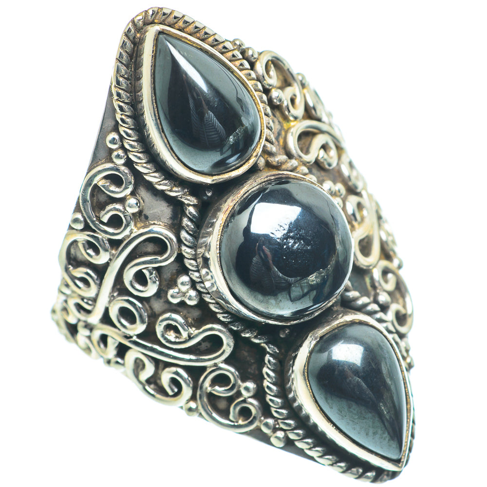 Hematite Rings handcrafted by Ana Silver Co - RING63359