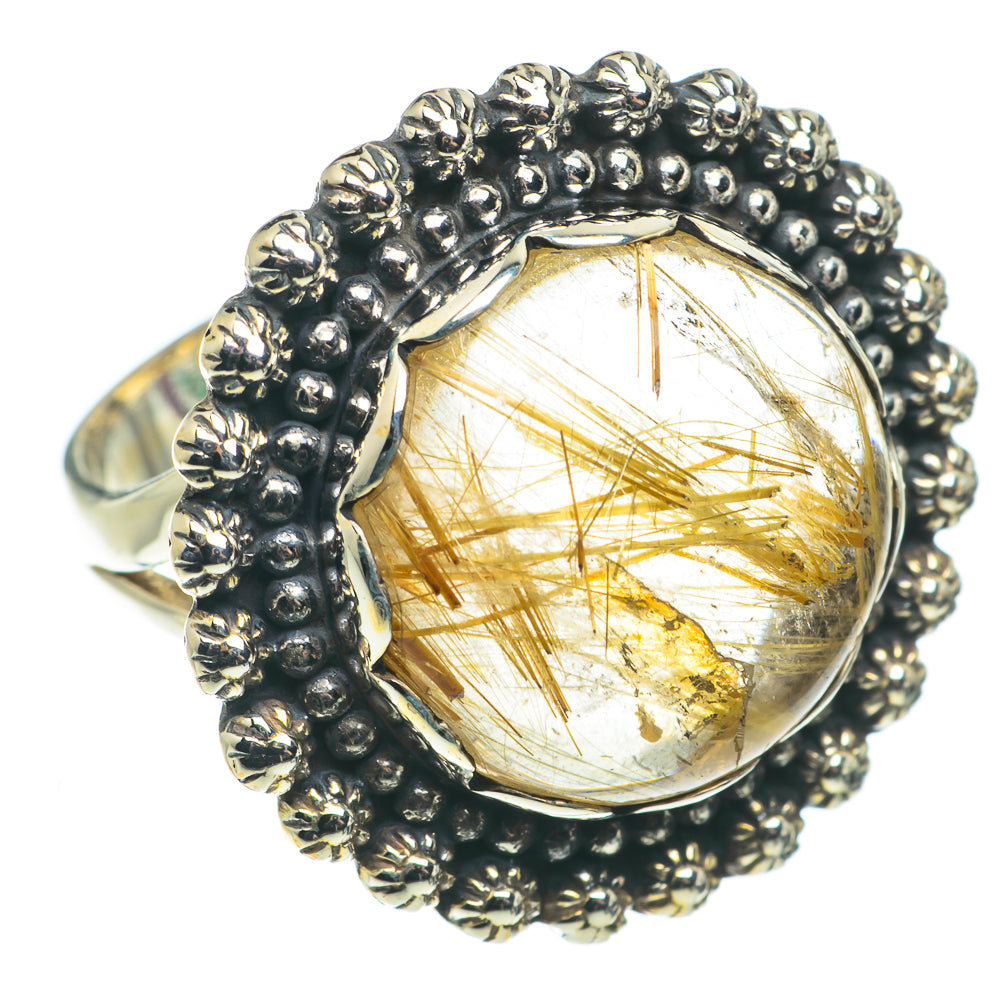 Rutilated Quartz Rings handcrafted by Ana Silver Co - RING63376