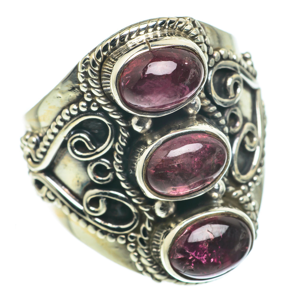Pink Tourmaline Rings handcrafted by Ana Silver Co - RING63394