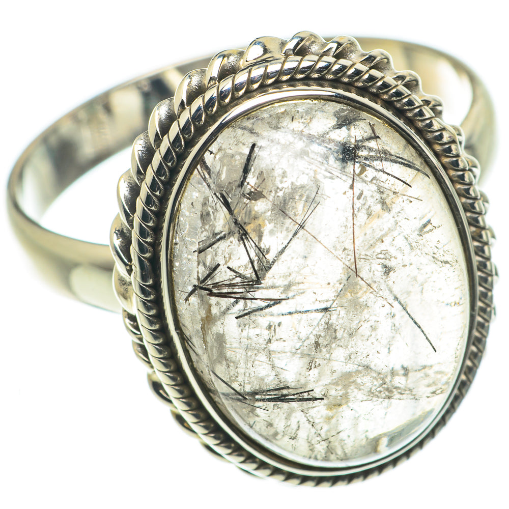 Tourmalinated Quartz Rings handcrafted by Ana Silver Co - RING63424