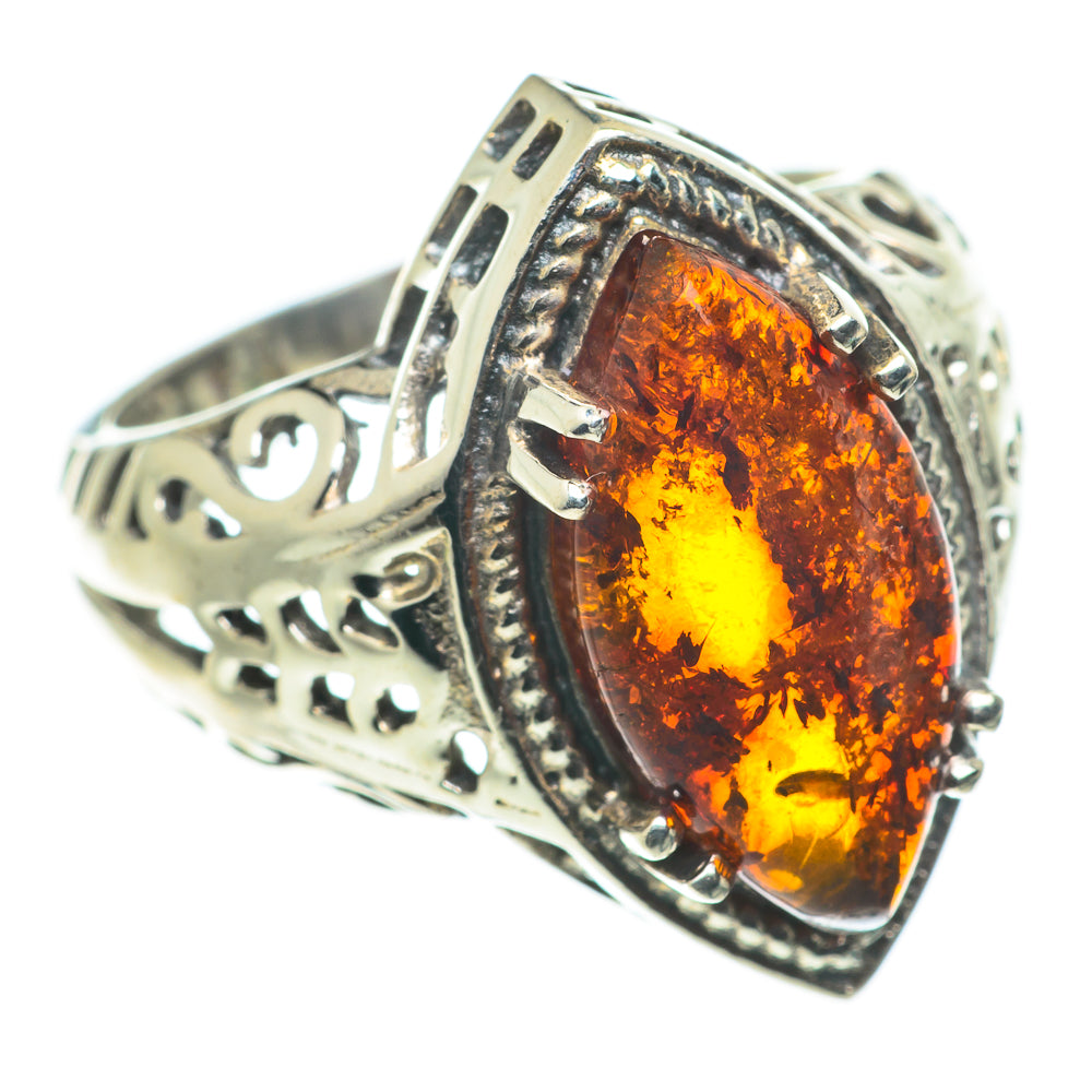 Baltic Amber Rings handcrafted by Ana Silver Co - RING63433
