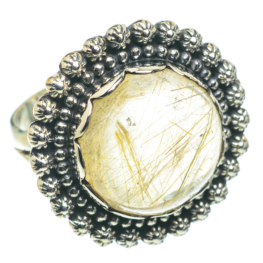 Rutilated Quartz Rings handcrafted by Ana Silver Co - RING63458