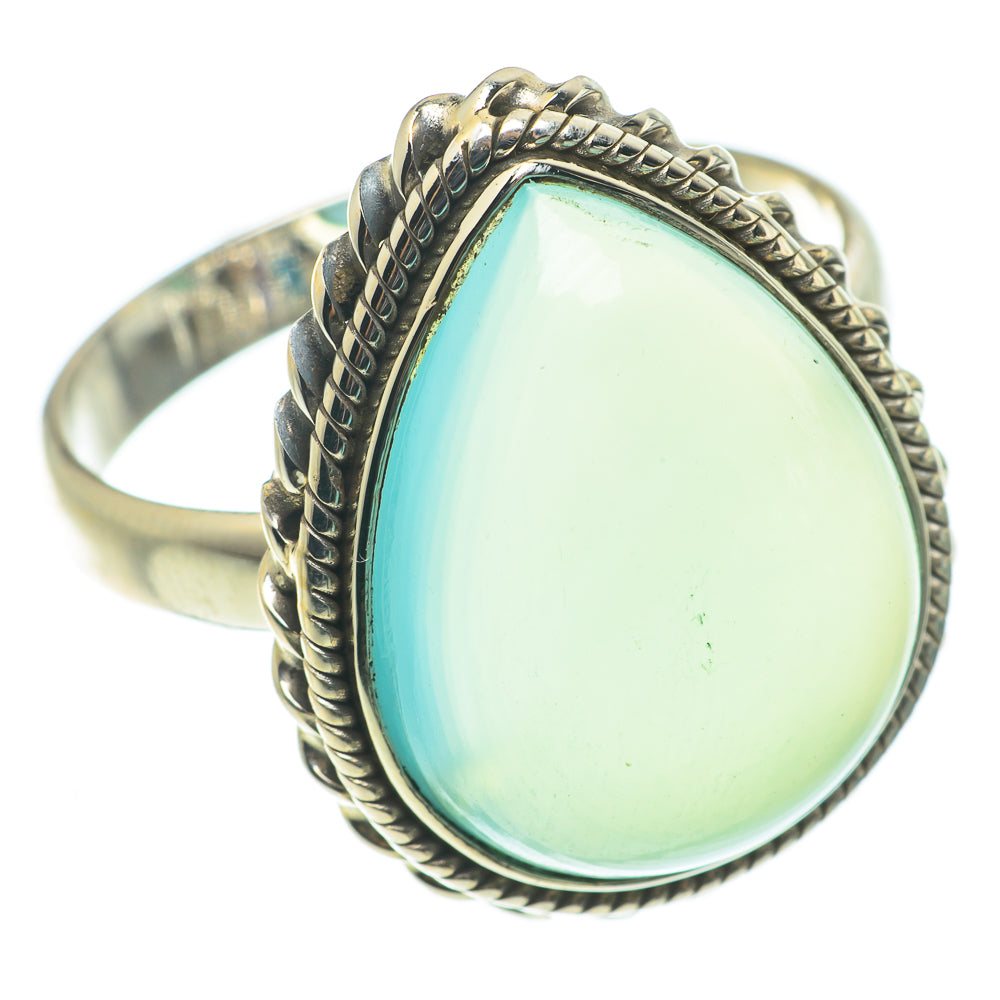 Aqua Chalcedony Rings handcrafted by Ana Silver Co - RING63485