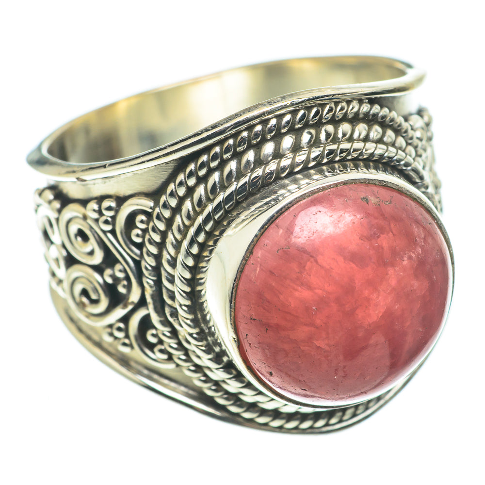 Rhodochrosite Rings handcrafted by Ana Silver Co - RING63502