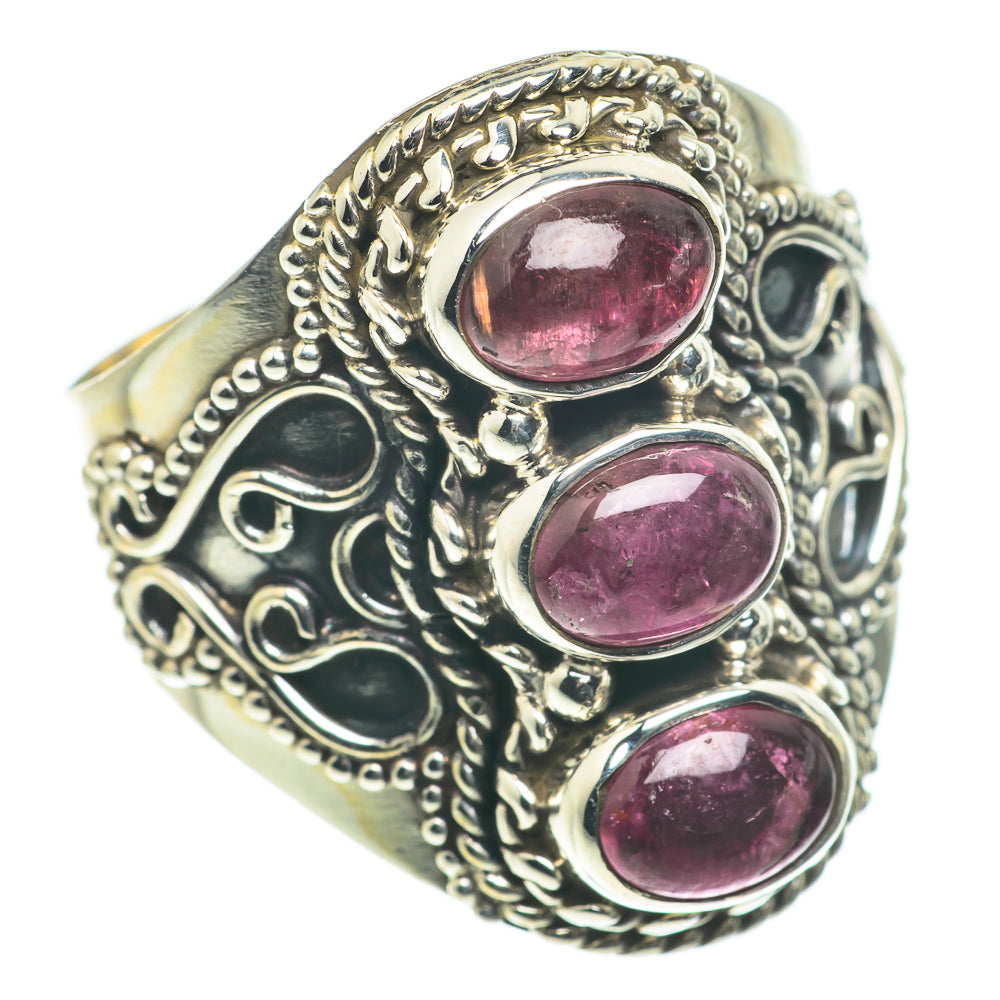 Pink Tourmaline Rings handcrafted by Ana Silver Co - RING63503
