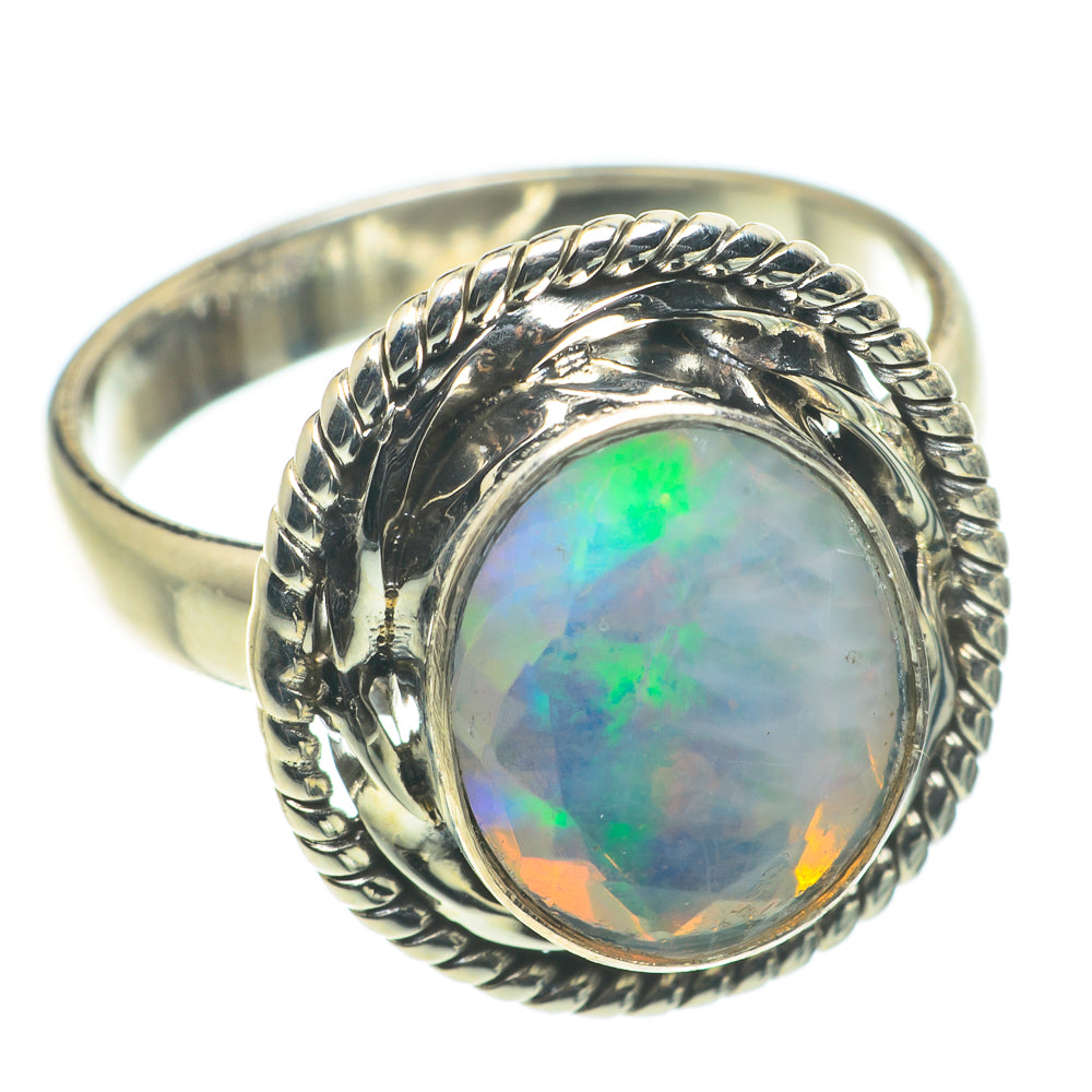 Ethiopian Opal Rings handcrafted by Ana Silver Co - RING63509