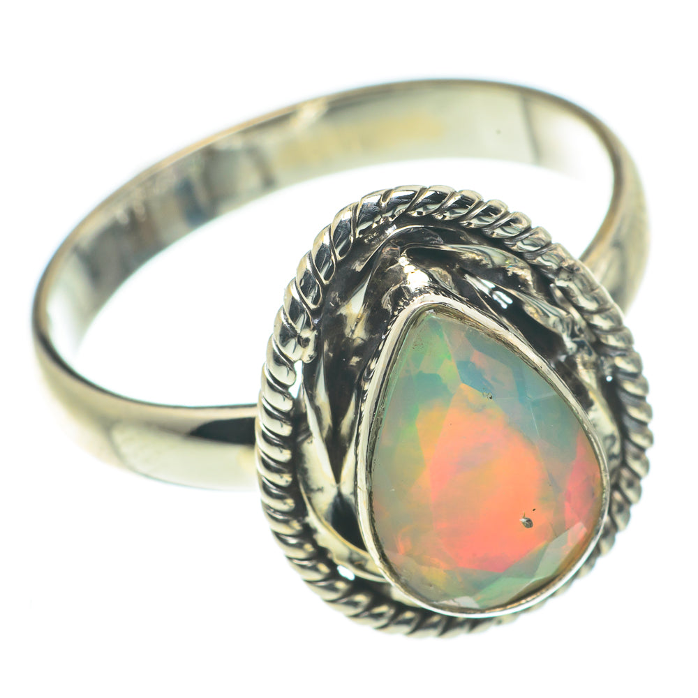 Ethiopian Opal Rings handcrafted by Ana Silver Co - RING63525