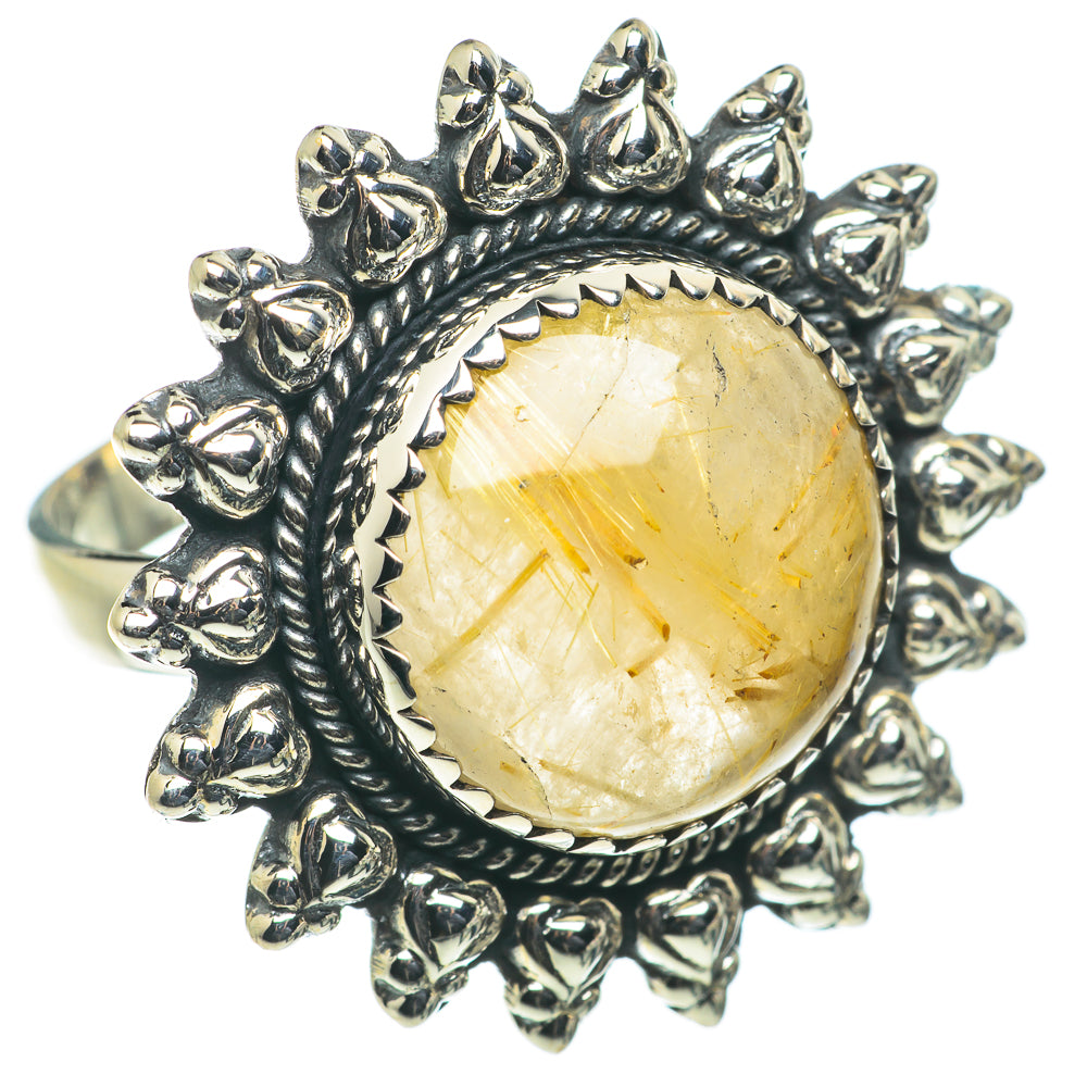 Rutilated Quartz Rings handcrafted by Ana Silver Co - RING63566