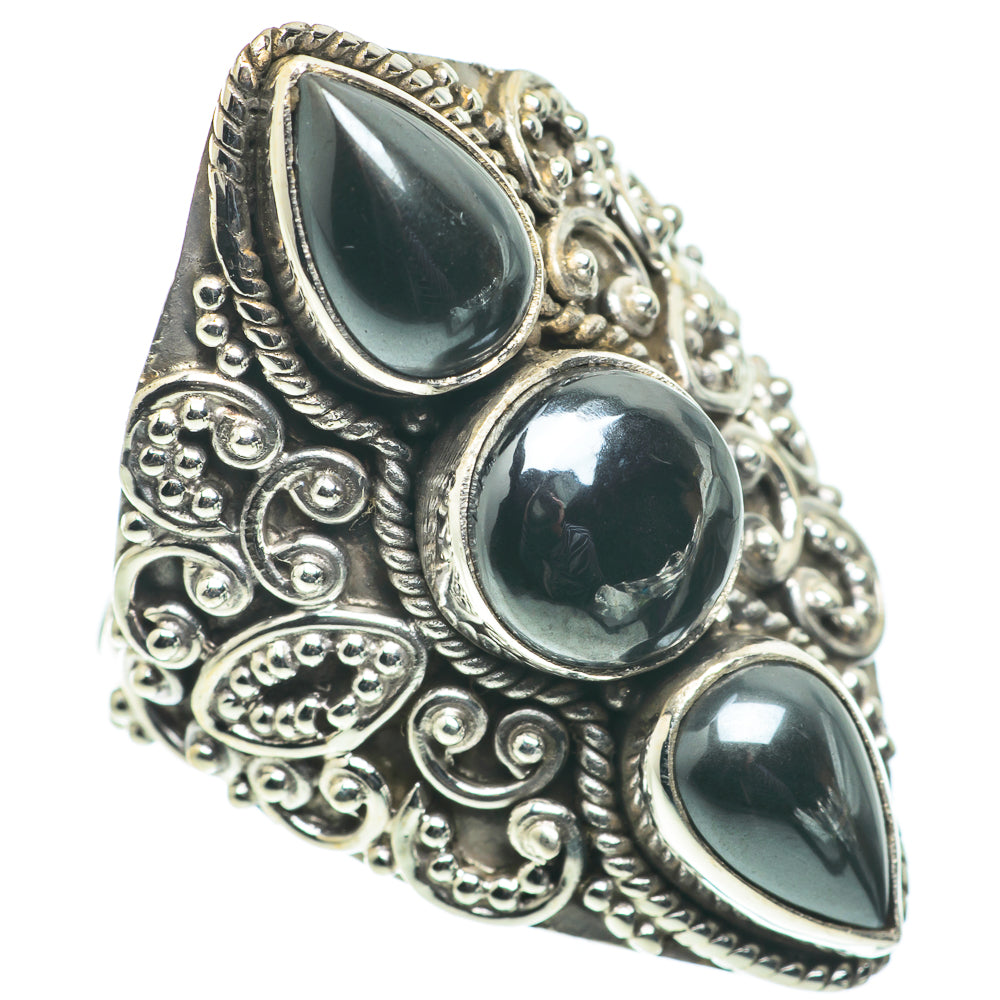 Hematite Rings handcrafted by Ana Silver Co - RING63574