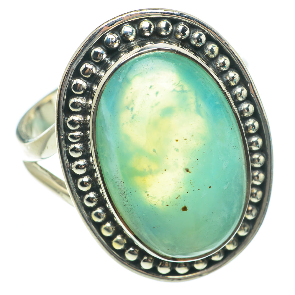 Aqua Chalcedony Rings handcrafted by Ana Silver Co - RING63643