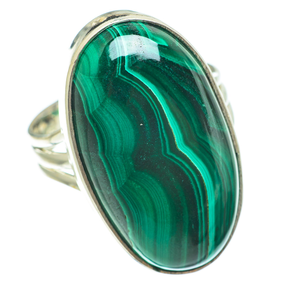Malachite Rings handcrafted by Ana Silver Co - RING63699