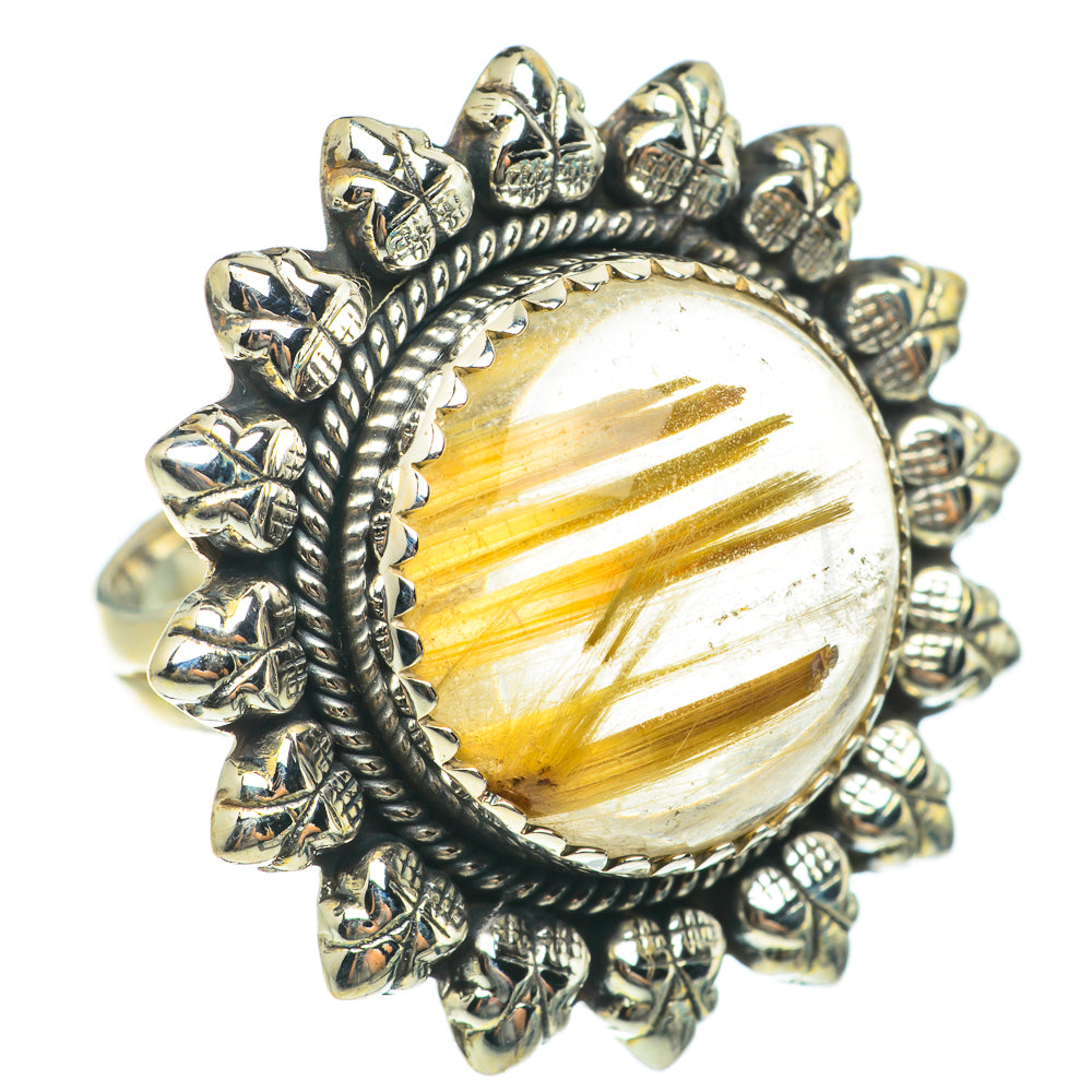 Rutilated Quartz Rings handcrafted by Ana Silver Co - RING63831