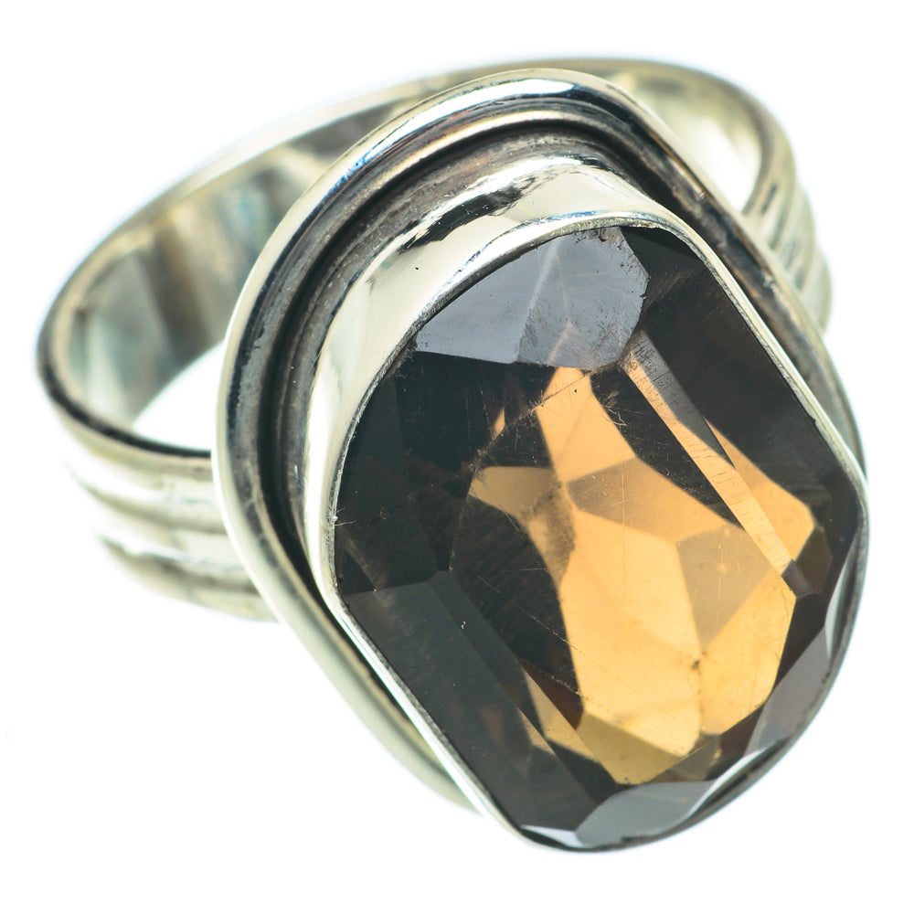 Smoky Quartz Rings handcrafted by Ana Silver Co - RING64002