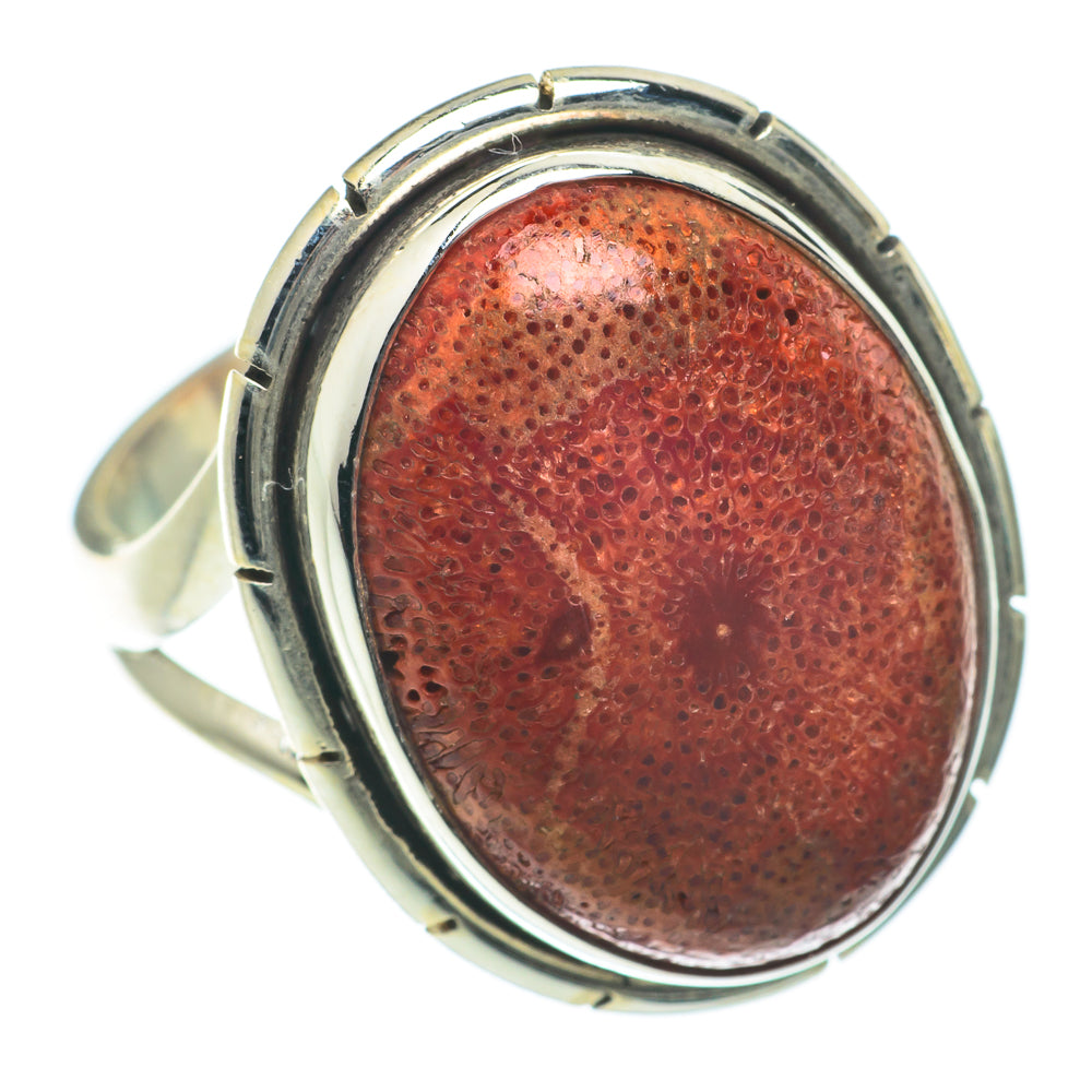 Sponge Coral Rings handcrafted by Ana Silver Co - RING64038 - Photo 2