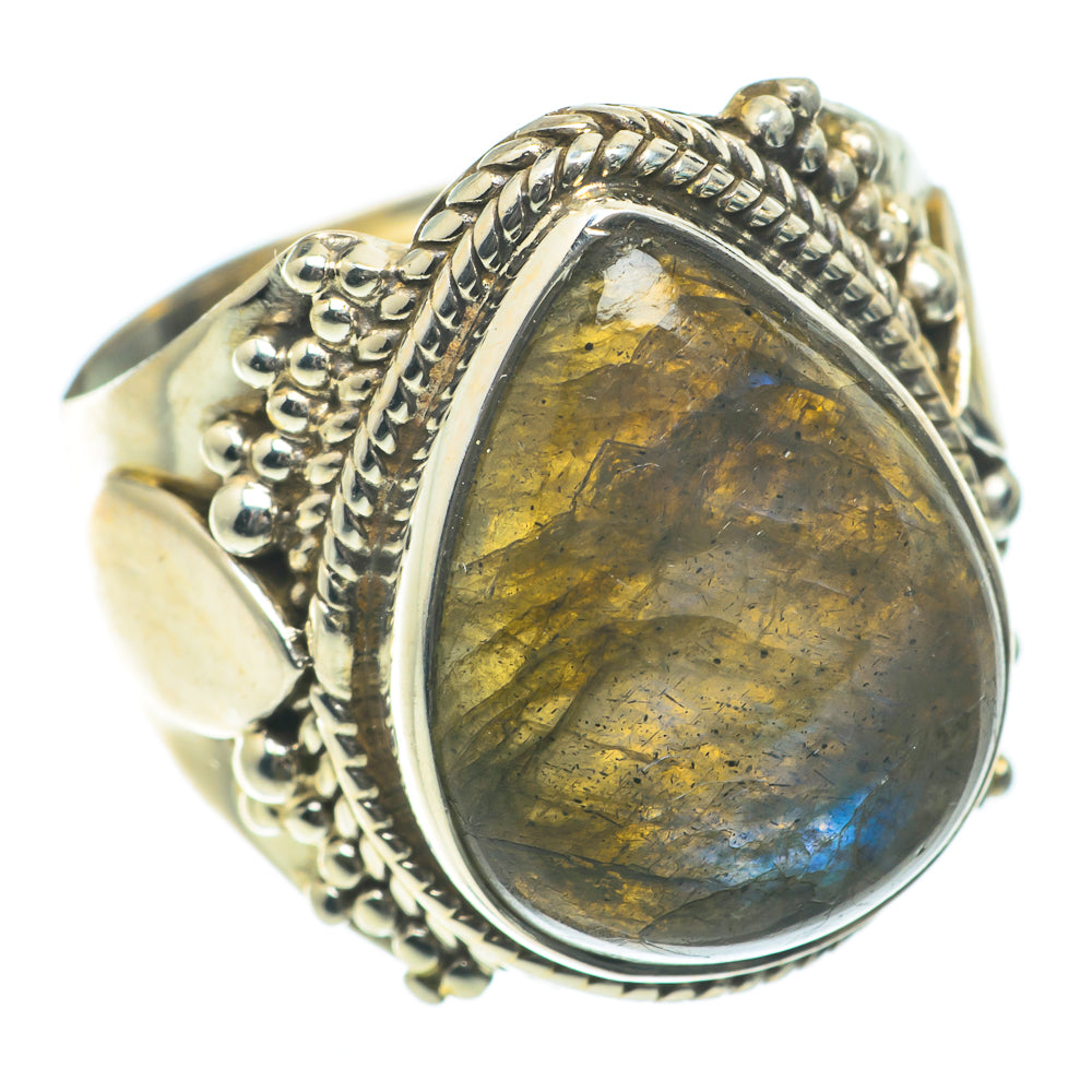 Labradorite Rings handcrafted by Ana Silver Co - RING64054