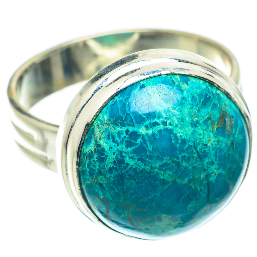 Chrysocolla Rings handcrafted by Ana Silver Co - RING64060