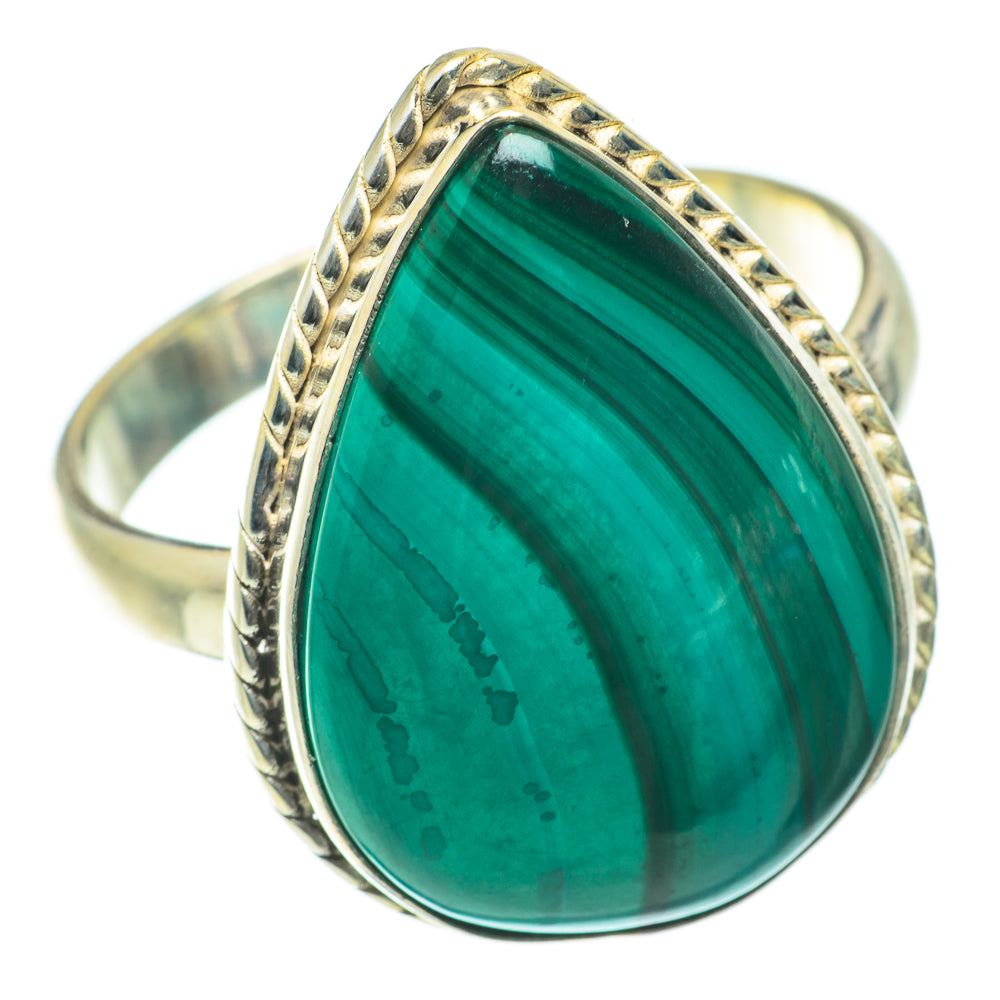 Malachite Rings handcrafted by Ana Silver Co - RING64086