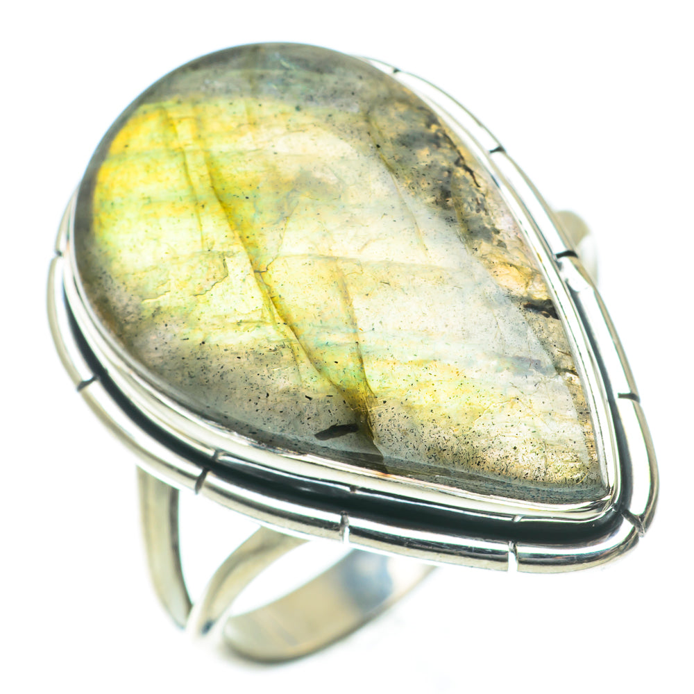 Labradorite Rings handcrafted by Ana Silver Co - RING64089