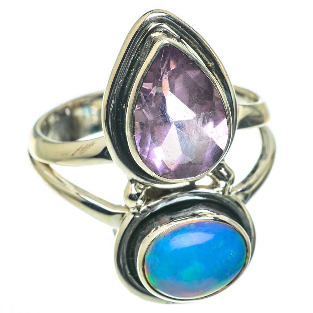 Ethiopian Opal Rings handcrafted by Ana Silver Co - RING64206