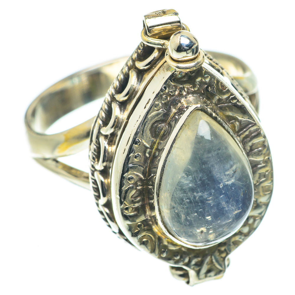 Rainbow Moonstone Rings handcrafted by Ana Silver Co - RING64269