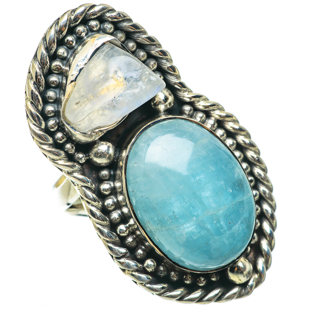 Aquamarine Rings handcrafted by Ana Silver Co - RING64350