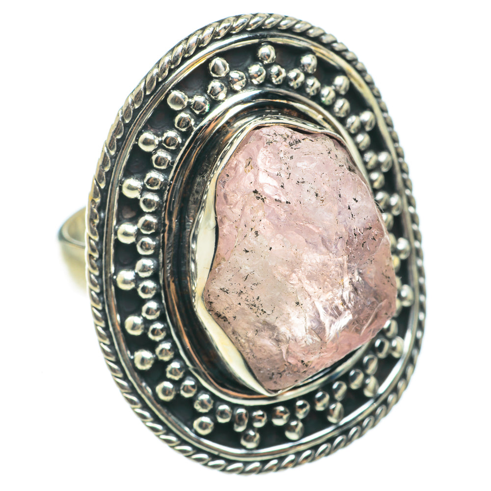 Rose Quartz Rings handcrafted by Ana Silver Co - RING64361