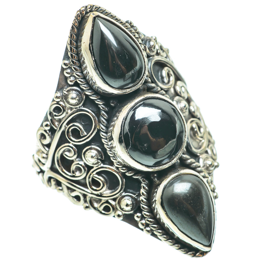 Hematite Rings handcrafted by Ana Silver Co - RING64377