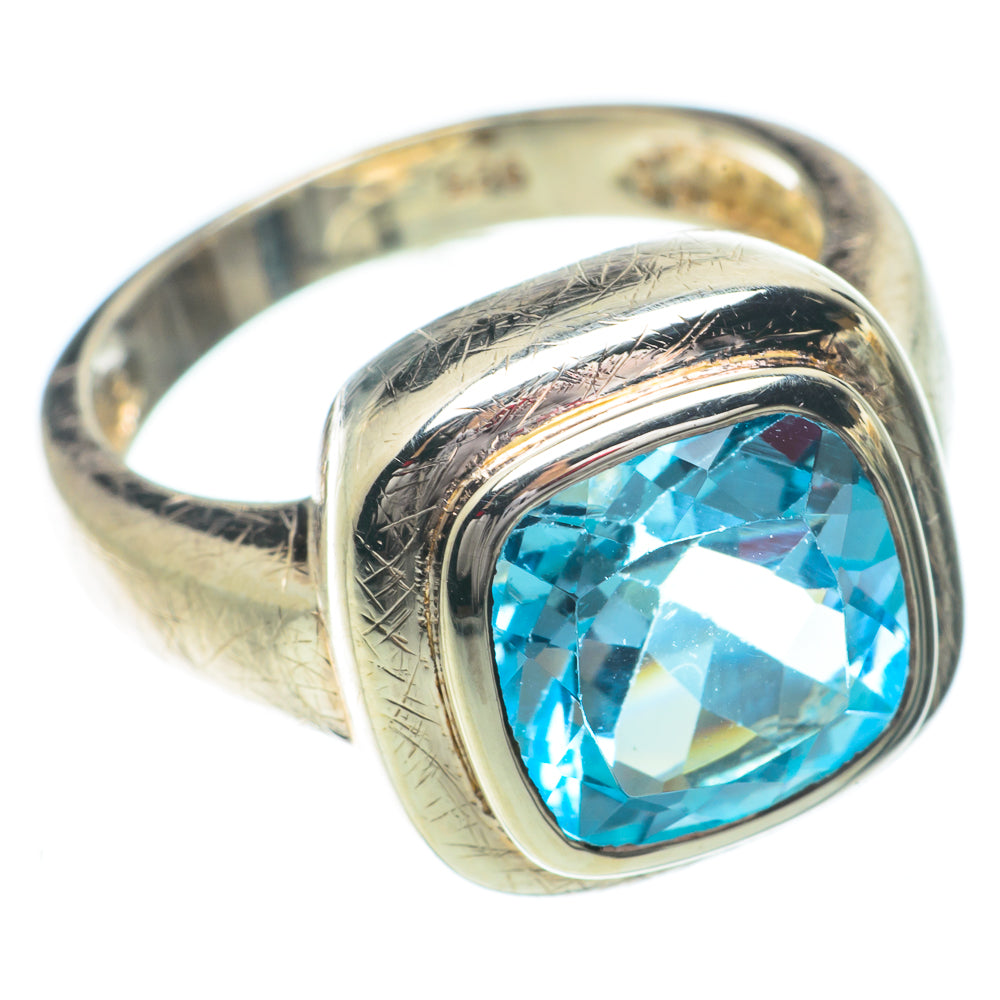 Blue Topaz Rings handcrafted by Ana Silver Co - RING64382
