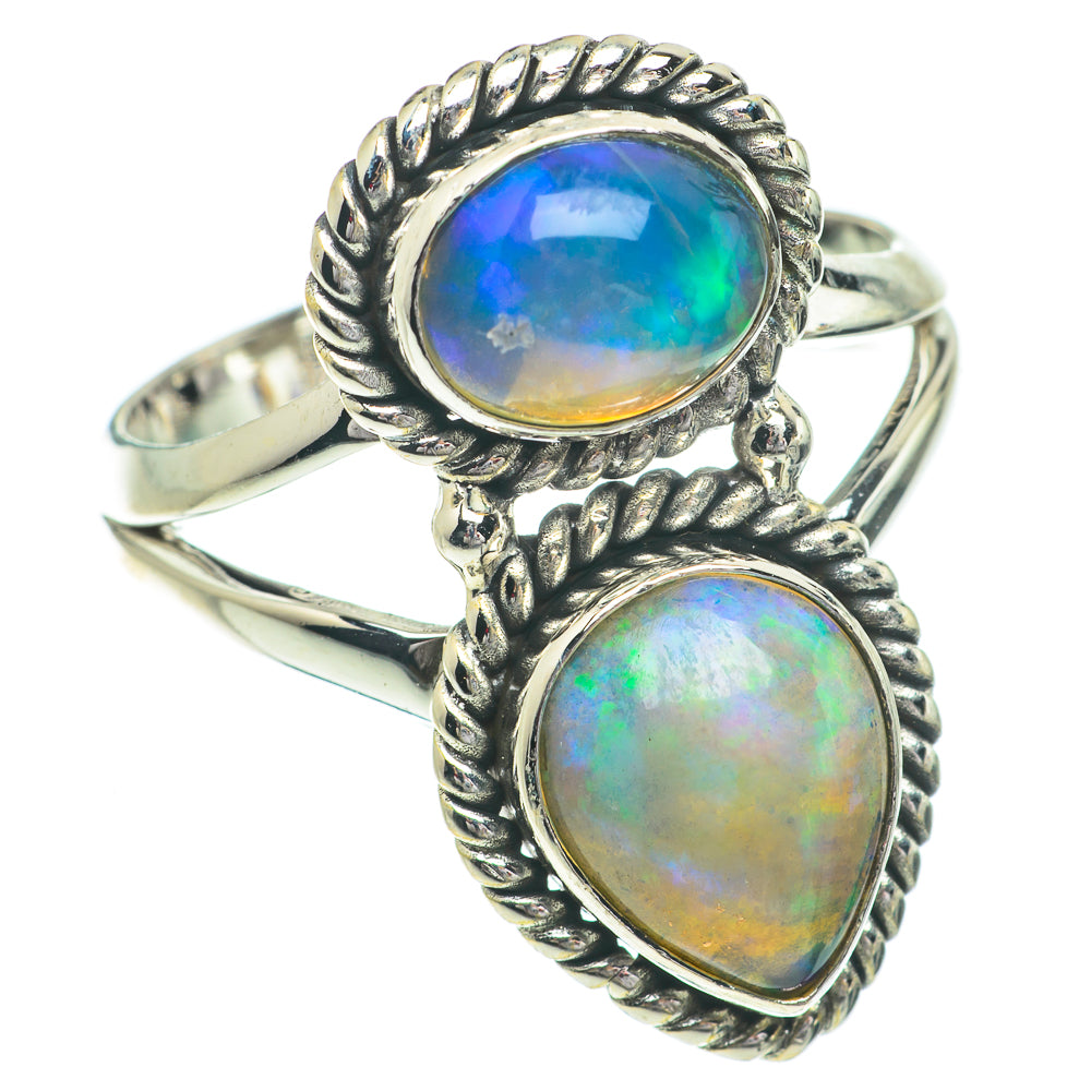 Ethiopian Opal Rings handcrafted by Ana Silver Co - RING64431