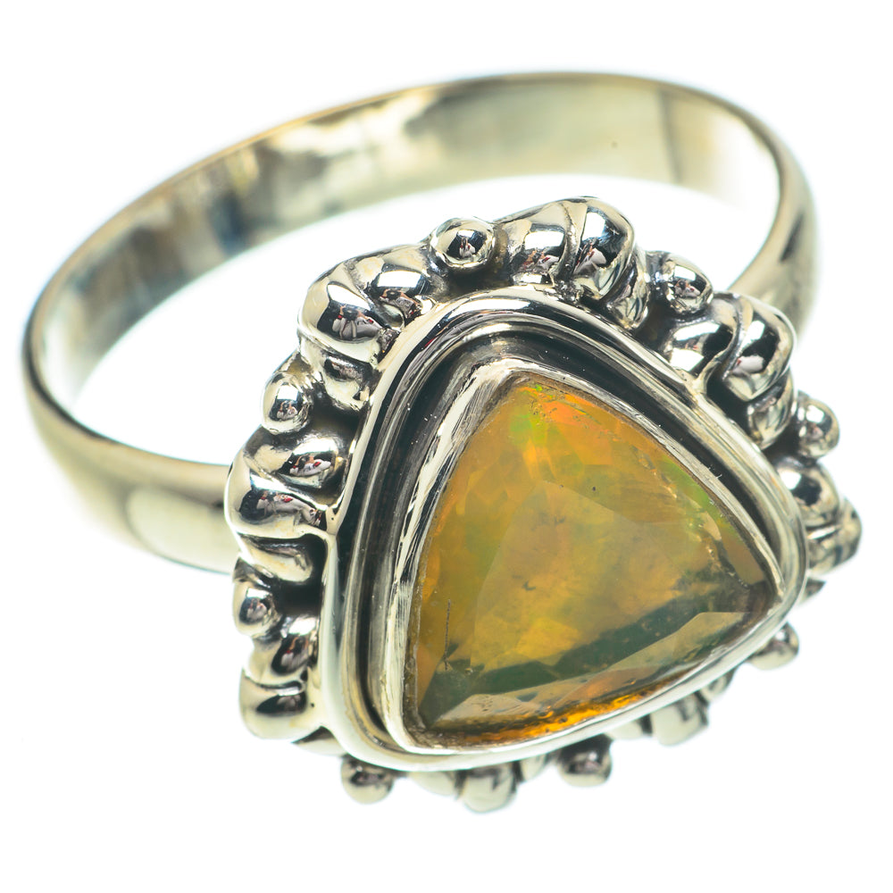 Ethiopian Opal Rings handcrafted by Ana Silver Co - RING64432