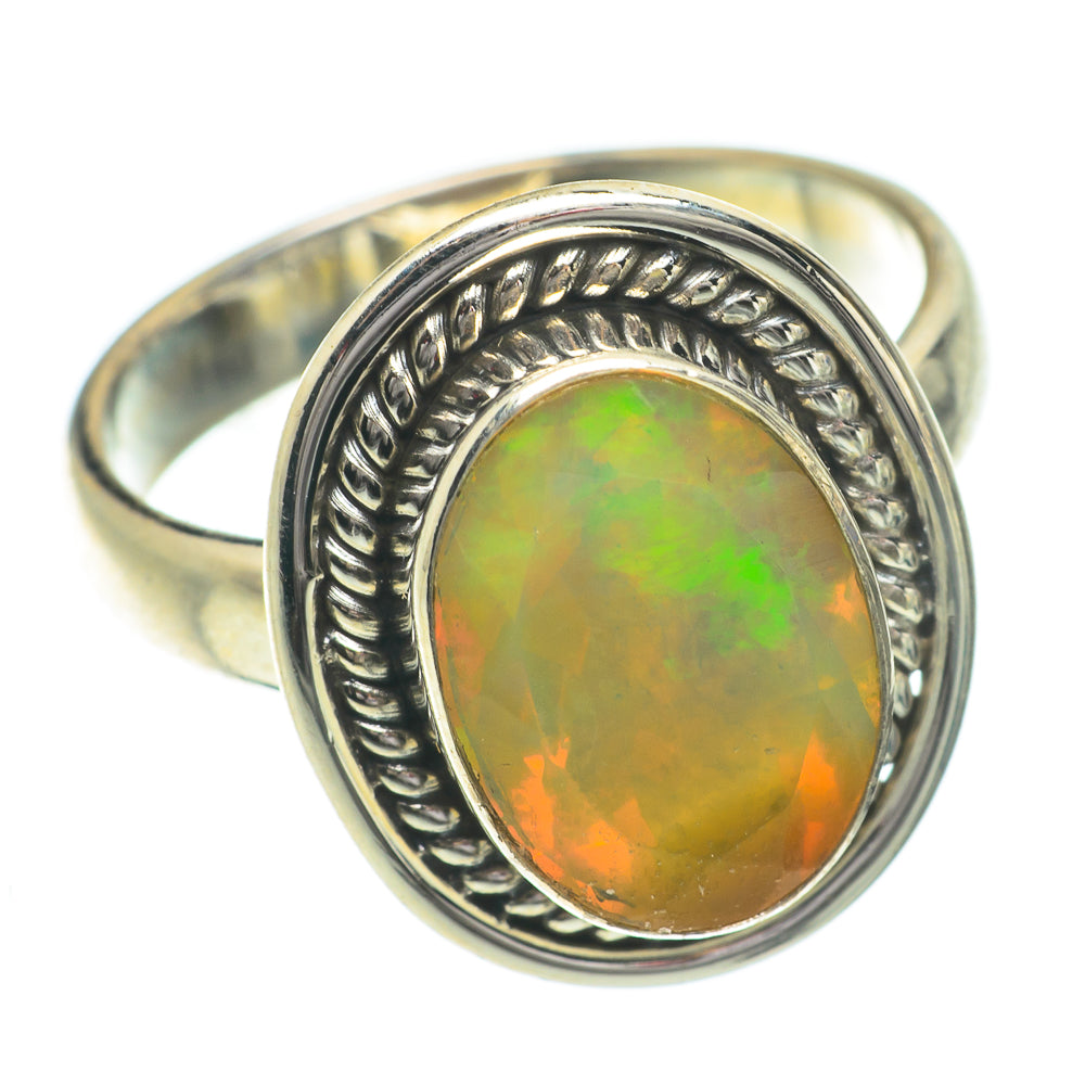 Ethiopian Opal Rings handcrafted by Ana Silver Co - RING64476