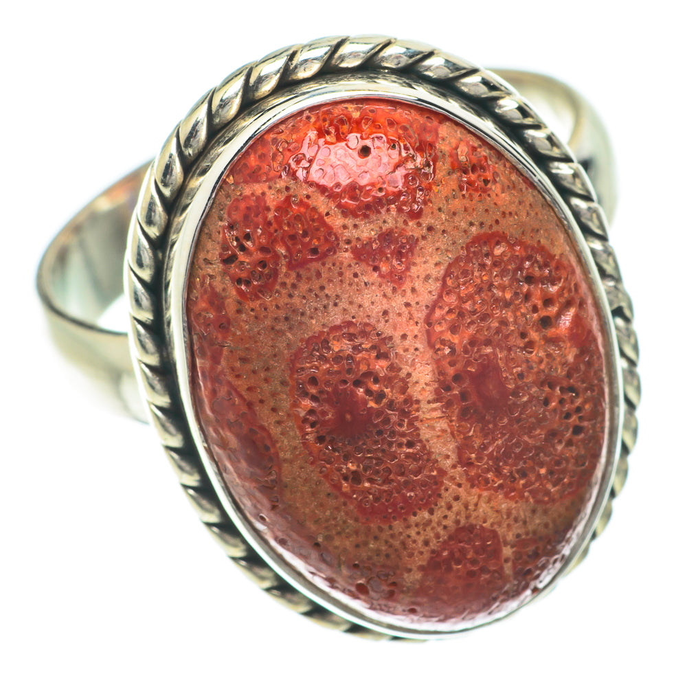 Sponge Coral Rings handcrafted by Ana Silver Co - RING64527