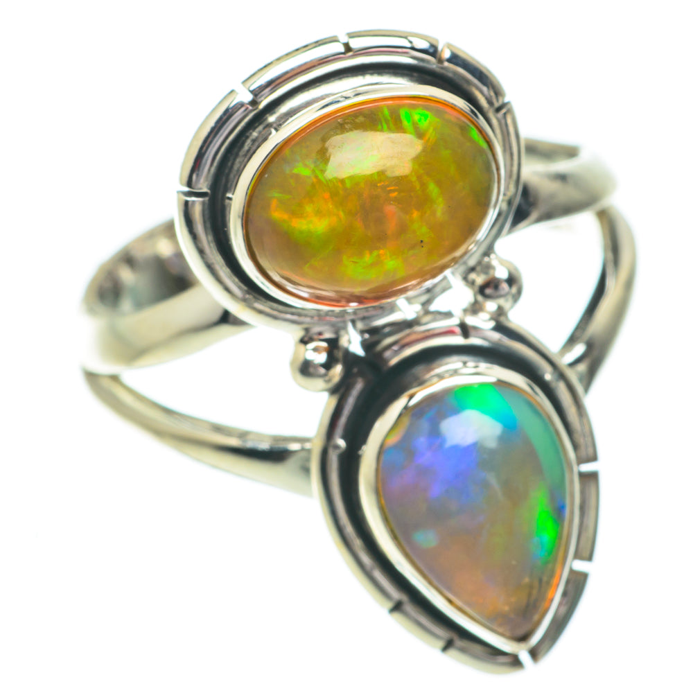Ethiopian Opal Rings handcrafted by Ana Silver Co - RING64535