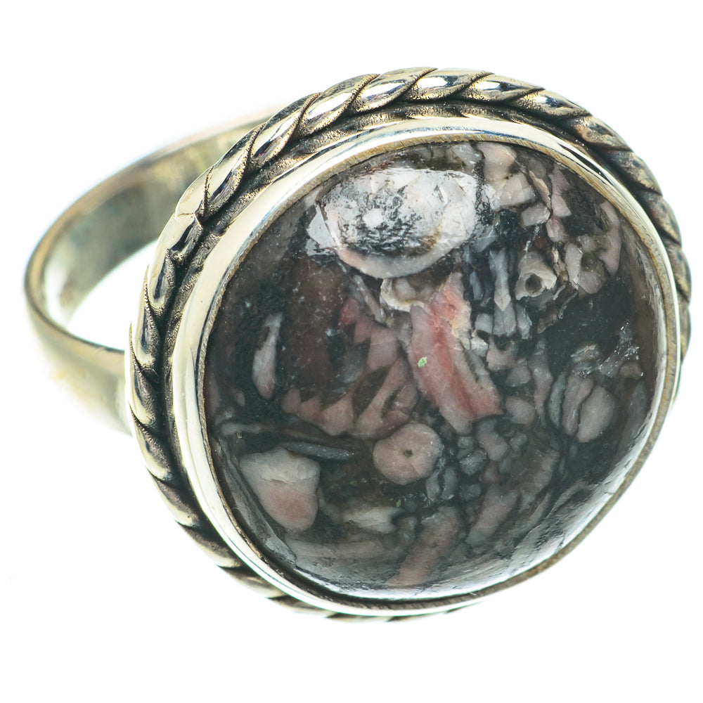 Crinoid Fossil Rings handcrafted by Ana Silver Co - RING64575