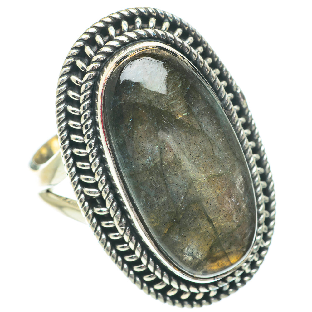 Labradorite Rings handcrafted by Ana Silver Co - RING64626